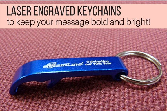 Laser engraved keychains