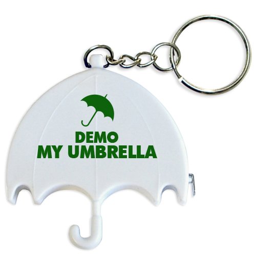 Promotional Umbrella Shape Tape Measure Keychains