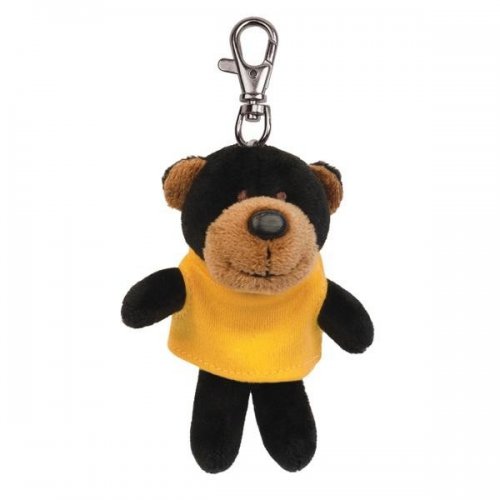 Custom Soft Black Bear Key Tags with X -Small T -Shirt