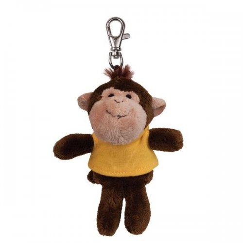 Personalized Soft Monkey Key Tags with X -Small T -Shirt