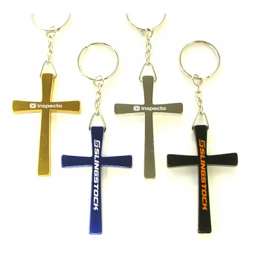 Custom Cross Shape Keychains Holder