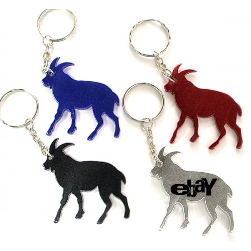 Custom Goat Shape Bottle Opener Keychains
