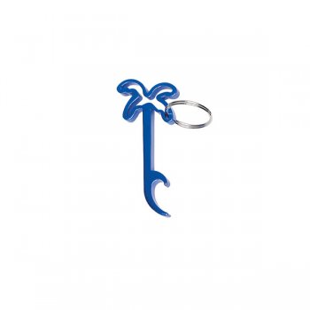  Palm Tree Bottle Opener Keychains - Royal Blue