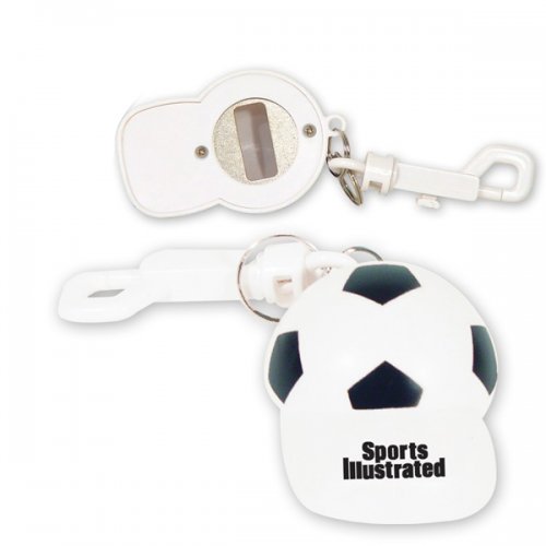 Customized Soccer Cap Bottle Opener Keychains