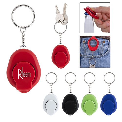 Personalized Clip-On Bottle Opener Keychains