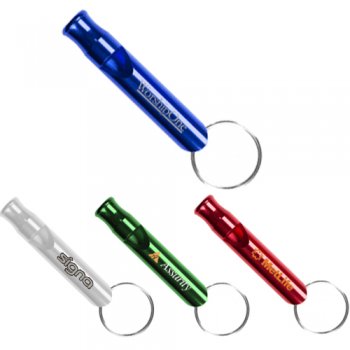 Whistle Shaped Metal Keychains
