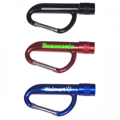 Personalized Carabiner With LED Flashlight Keychains