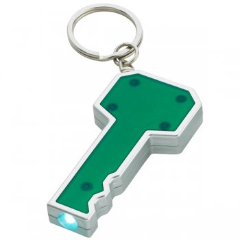 Key Shape LED Keychains - Green