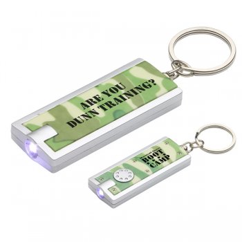 Simple Touch LED Keychains In Camouflage