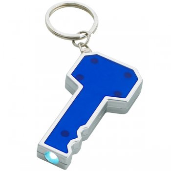 Key Shape LED Keychains - Blue