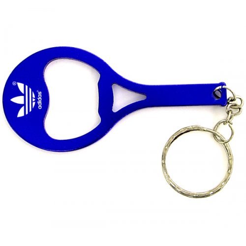 Custom Tennis Racket Shape Bottle Opener With Keychains Holder