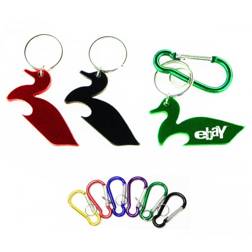 Customized Duck Shape Bottle Opener With Keychains Holder