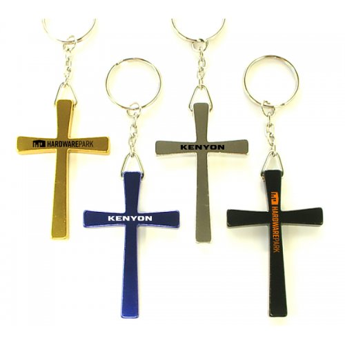 Personalized Cross Shape Keychains Holder