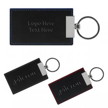 Leather Accent Keychains