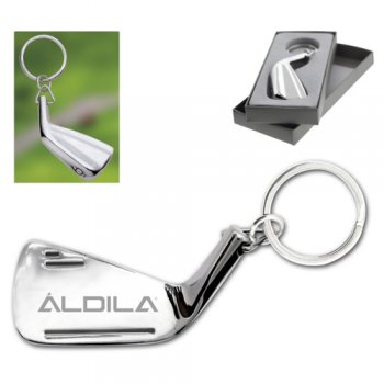 Custom Iron Golf Club / Wedge Shaped Metal Keychains