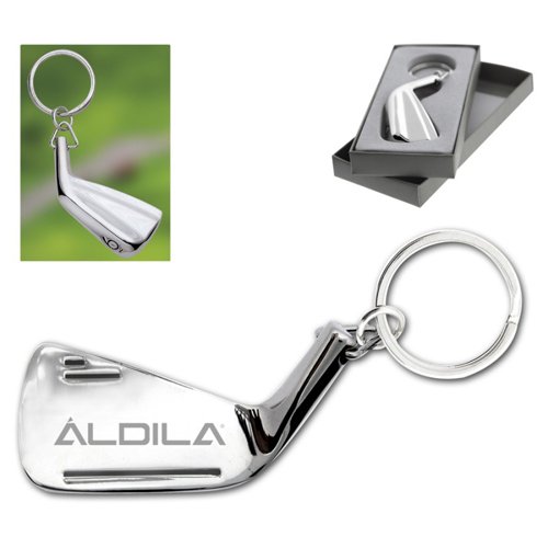 Iron Golf Club / Wedge Shaped Metal Keychains
