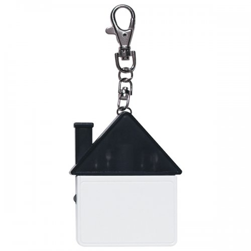 Personalized House Shape Tool Kit Keychains - Translucent Black