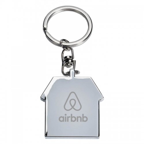 Promotional House Shaped Casa Metal Keychains