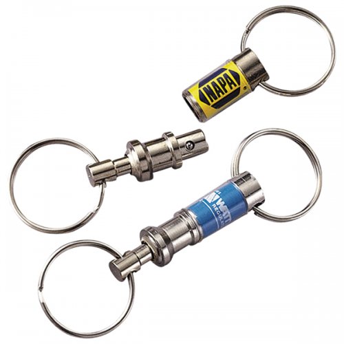 Customized Pull-A-Part Keychains - Silver