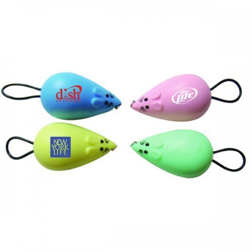 Personalized Mouse Shape Tape Measure With Tail Ring Rope Keychains