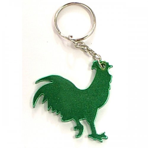 Customized Rooster Shape Bottle Opener Animal Keychains