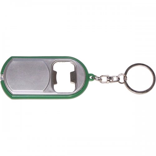 Custom Ultra Thin Flashlight With Metal Bottle Opener Keychains