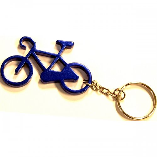 Personalized Bicycle Shape Bottle Opener Carabiner Keychain