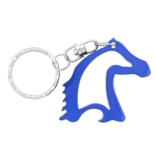 Custom Imprinted Horse Head Shape Bottle Opener Metal Keychains