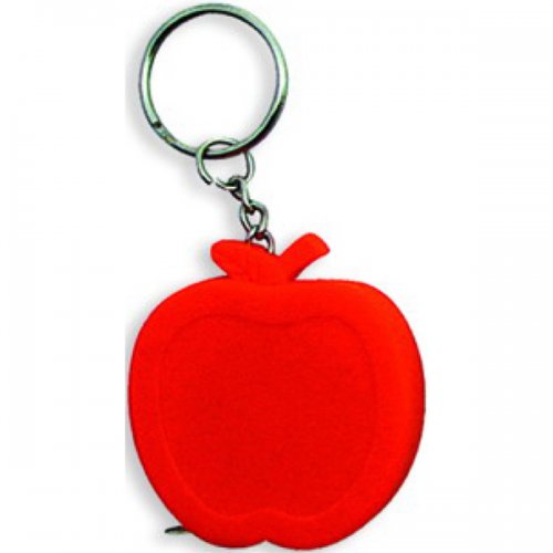 Personalized Apple Shape Tape Measure Keychains