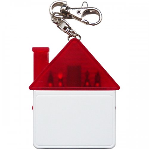 Promotional House Shaped Tool Kit With 4 Steel Bits Keychains