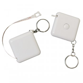 Personalized Tape-A-Matic Keychains - White