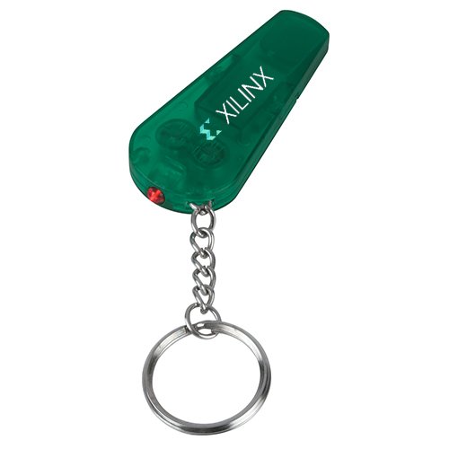 Personalized Whistle Light/ Keychains - Translucent Sage Green