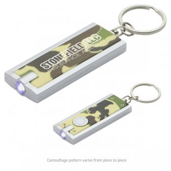 Simple Touch LED Keychains In Camouflage
