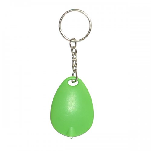 Promotional Tear Drop Mini Light Keychain Tags - Lime Green