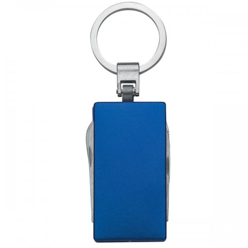 Customized 5 In 1 Multi-Function Aluminum Keychains - Blue