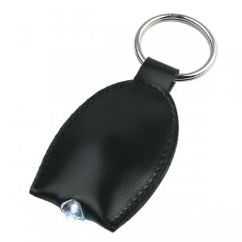 Leather Look LED Keychains 