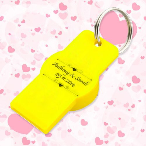 Customized Keychains With Twist-Top Bottle and Can Opener - Yellow