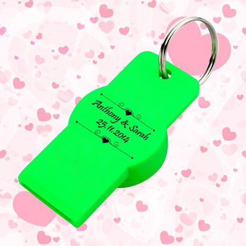 Customized Keychains With Twist-Top Bottle and Can Opener - Green